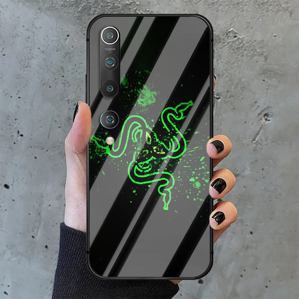 

game equipment brand Razers Phone Tempered Glass Case Cover for Xiaomi Mi A MAX X POCO M Note 3 9 10 11 i T Pro Lite Ultra NFC