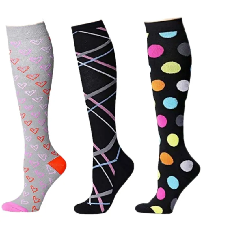 Unisex Stockings Compression Underwear Support Stretch Pressure Circulation Long Socks Varicose Veins Black | Мужская одежда