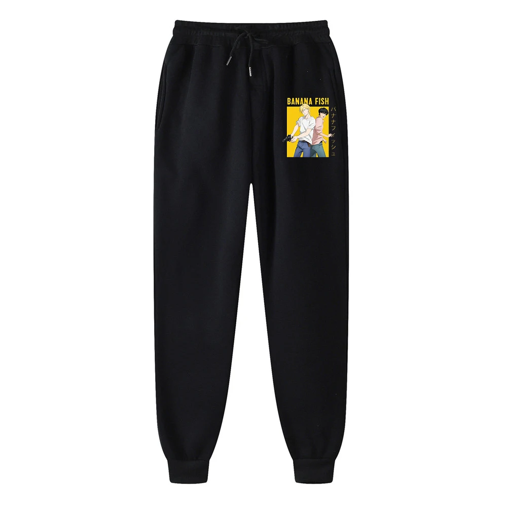 

Banana Fish printed Pants Fleece Trousers Printed Men Jogging Pants
