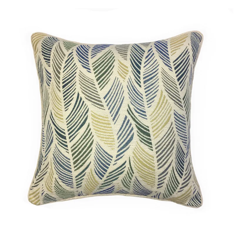 

DUNXDECO Cushion Cover Decorative Pillow Case Modern Simple Water Grass Chenille Jacquard Soft Sofa Chair Bedding Coussin