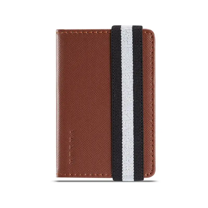 

RFID Blocking Adhesive Genuine Leather Credit Card Pocket Sticker Pouch Holder Case for Cell Phone M6CC