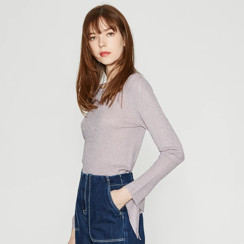 Me &amp city новый вязаный Однотонный свитер женские пуловеры на весну и зиму базовые