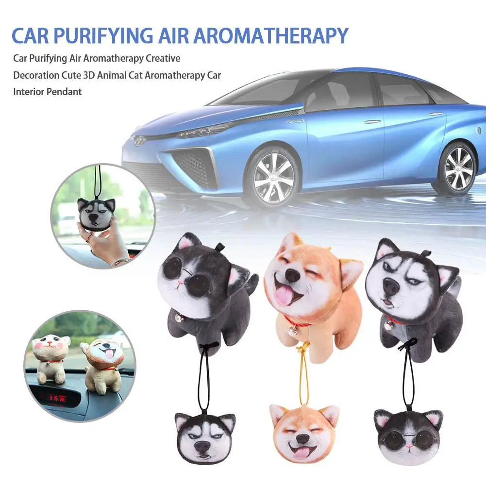 

Universal Car Interior Accessories Air Aromatherapy Creative Decoration Cute 3D Animal Aromatherapy Car Interior Pendant