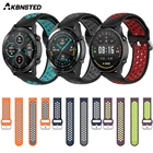 Мягкий силиконовый ремешок AKBNSTED для часов Xiaomi Amazfit GTR 47 ммStratos2Huawei GT WatchGT 2Samsung Galaxy 46 мм, 22 мм
