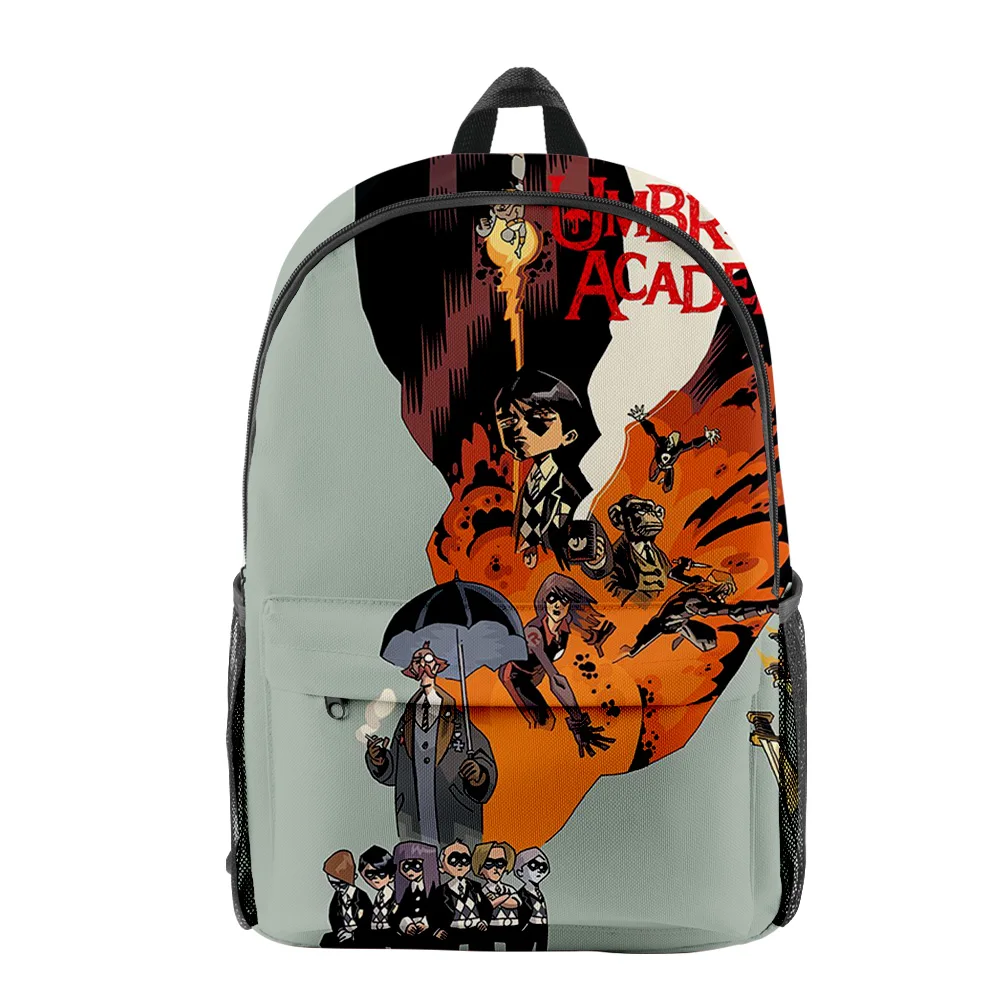 

Fashion The Umbrella Academy Student School Bags Boys Girls Travel Bags 3D Print Oxford Waterproof Notebook Shoulder Backpacks