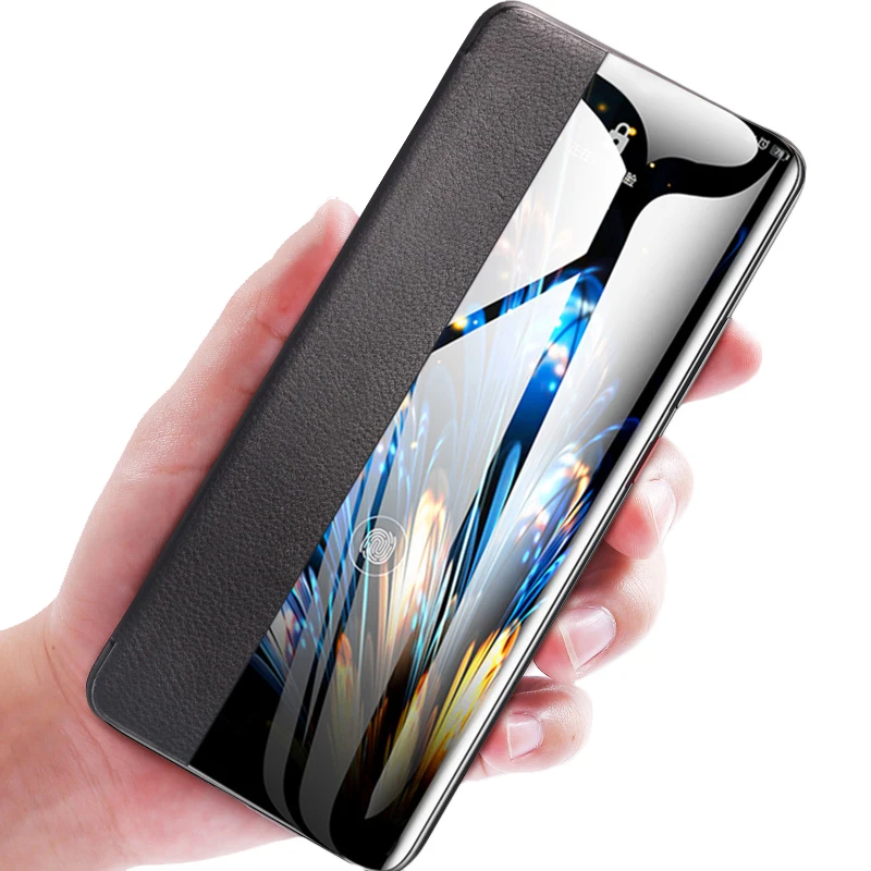 

360 Flip Phone Case on For Huawei Honor 10 Lite 20 Light 20 Pro 8X Smart Window Back Cover For Hauwei P30 Lite Hawei P 30 Pro 3D