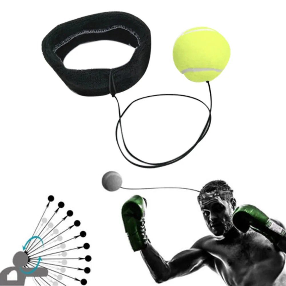 

Boxing Punch Fight Ball With Head Band For Reflex Speed Reaction Training Box Muscle Combat Exercise 2021 New Trendy