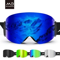 wildmtain best ski goggles snowboard dual layers anti fog skiing snow goggles uv protection ski glasses for men women youth