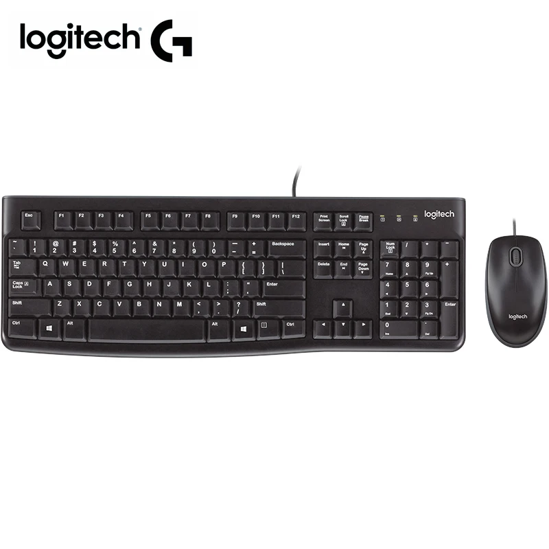 Проводная мышь Logitech для ПК комбинации клавиш MK120 простая игровая