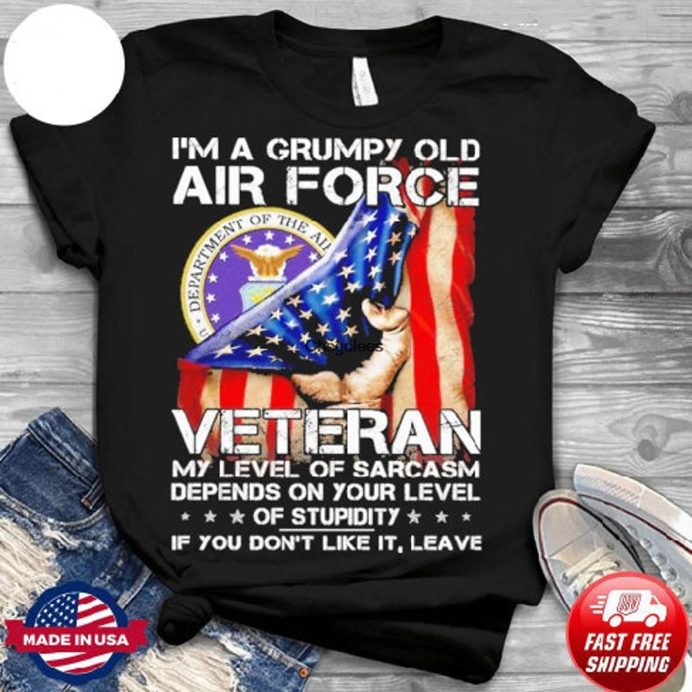 Футболки Veteran grumpy veteran I am a старые военные силы персонализированные подарки |