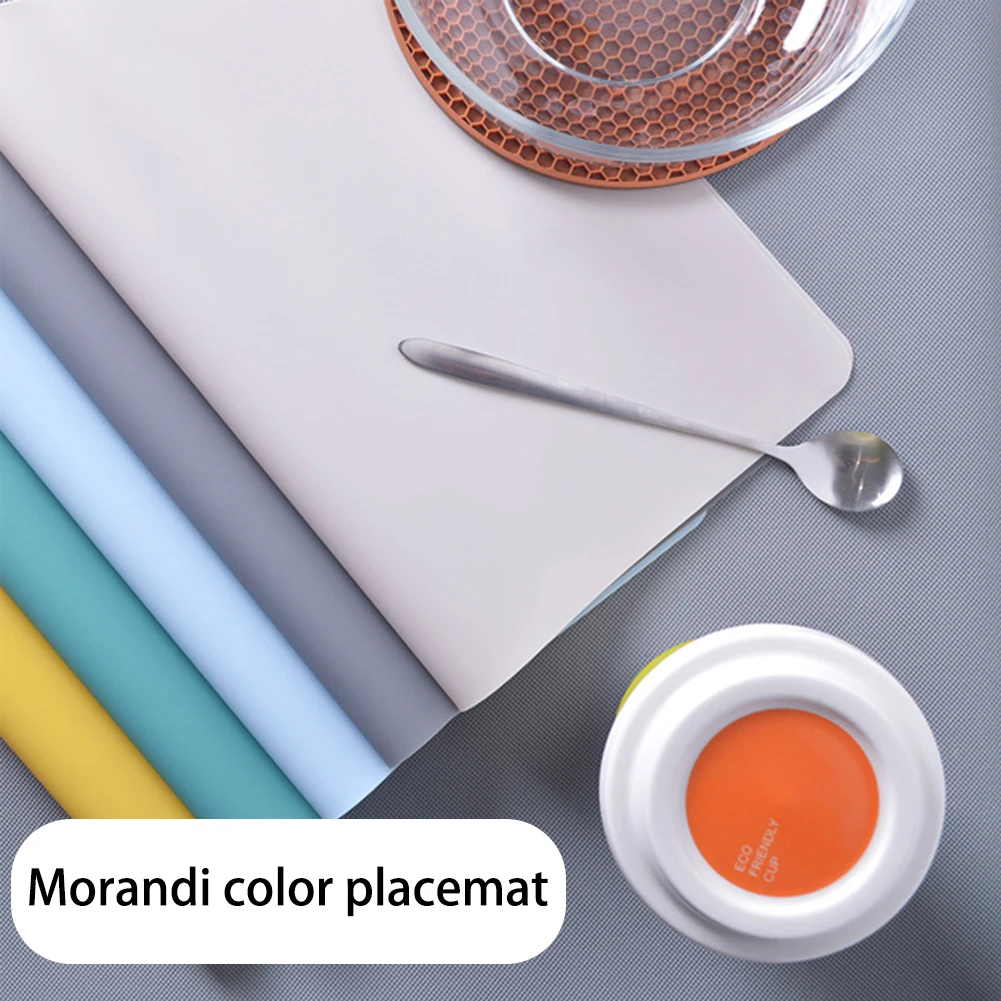 

Nordic Style Silicone Placemat Table Mat Heat Insulation Waterproof Washable Durable For Kitchen Dining Pad NEW