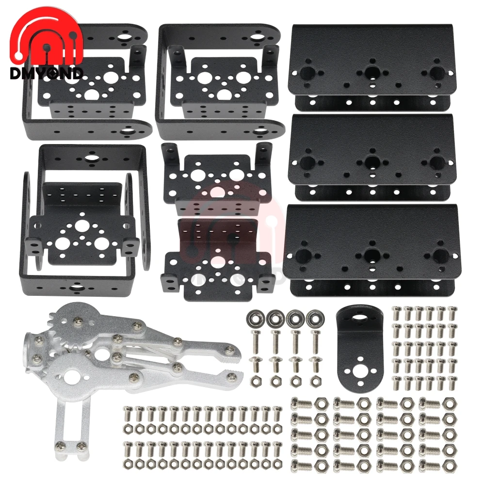 Алюминиевый робот 6 DOF Arm Claw Mount Механическая Роботизированная рука зажим коготь
