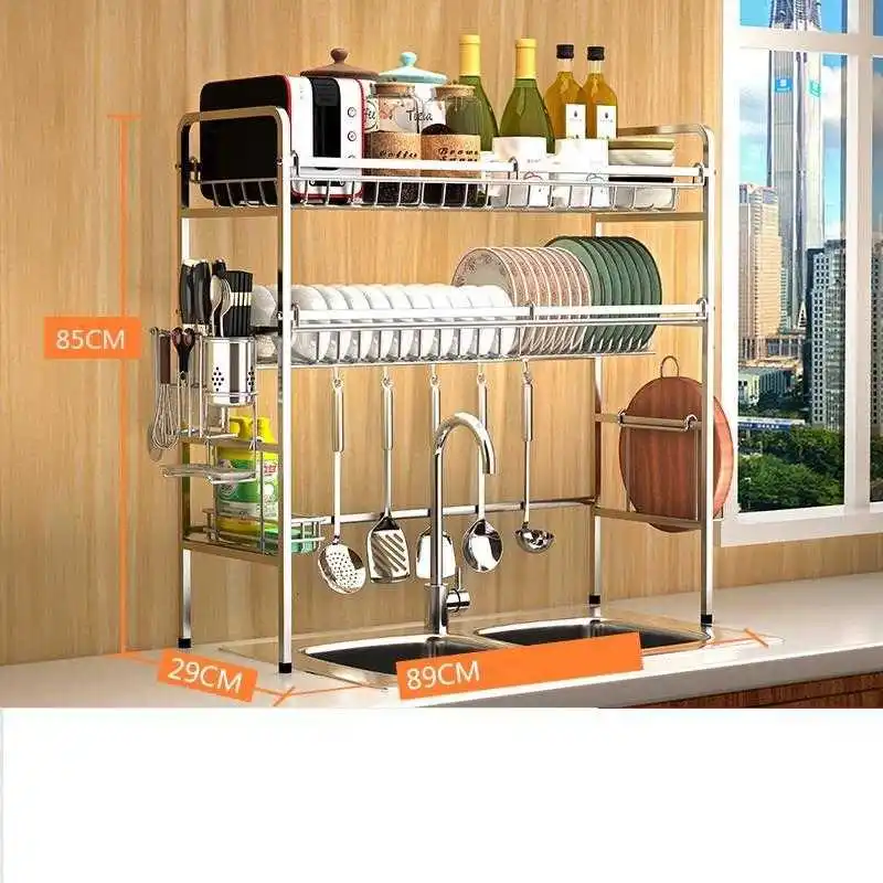 

Sponge Holder Cosina Malzemeleri Escurridor De Platos Supplies Stainless Steel Organizador Cocina Mutfak Cozinha Kitchen Rack
