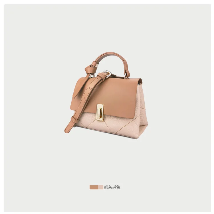 

Head leather French niche bag summer women's bag new 2019 fashion one shoulder handbag leather messenger bag