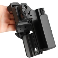 tactical qm owb airsoft pistol gun g17 holster for glock 17 19 22 quick draw pull holster case ipsc hunting equipment accessory