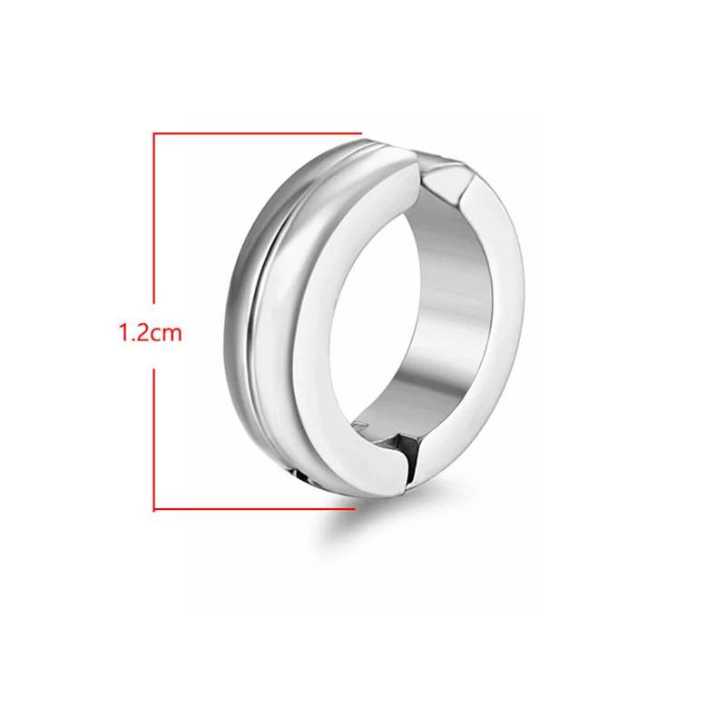 

1Pc Women Men Ear Clip Non Piercing Earrings Fake Earrings Circle Round Earring Fashion Jewelry Street Pop Punk Rock Style