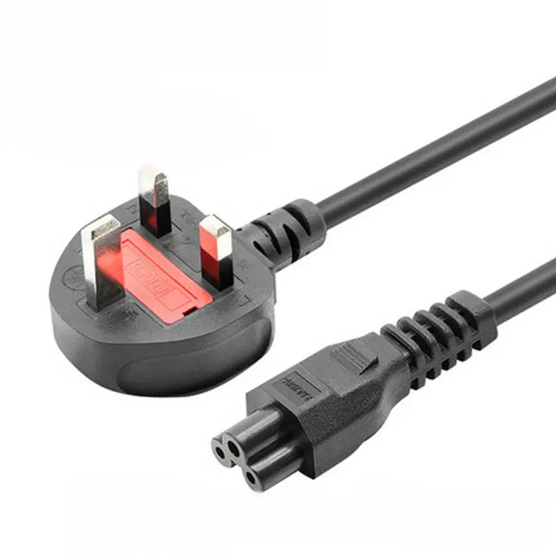 

AC UK Plug To IEC320 C5 Cord UK Singapore Malaysia Power Extension Cable Cord British Lead Cable For Laptop Charger LCD TV 1.8M