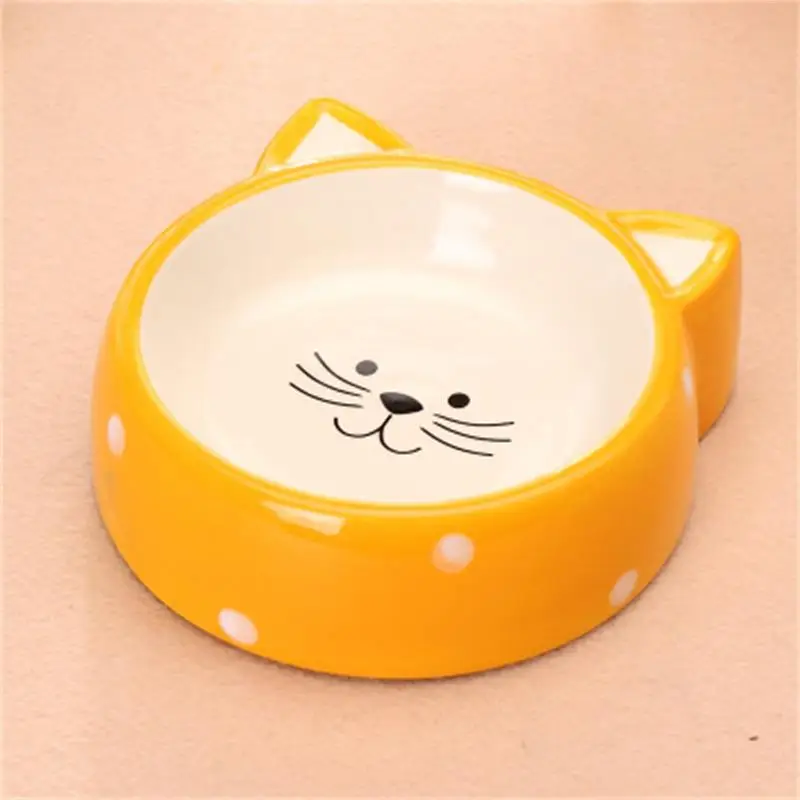 Милая миска для кошек высококачественная керамическая круглая домашних