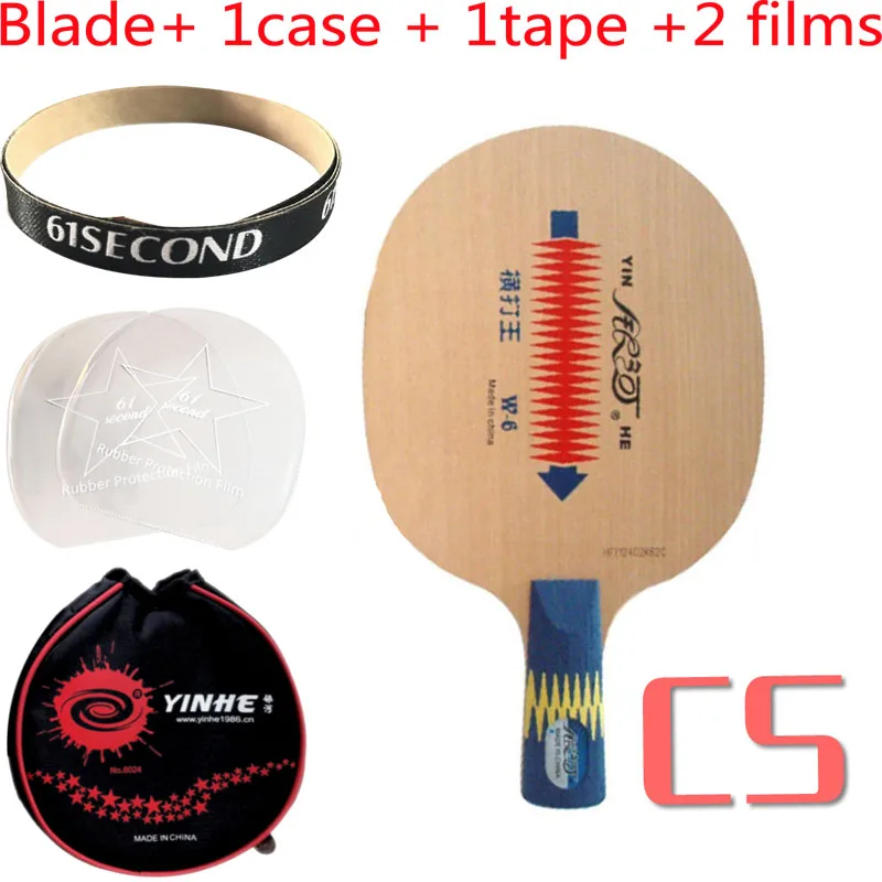 CS with Y 1 case Yinhe W-6 Loop King W 6 W6 настольный теннис пинг понг лезвие - Цвет: CS with Y 1 case