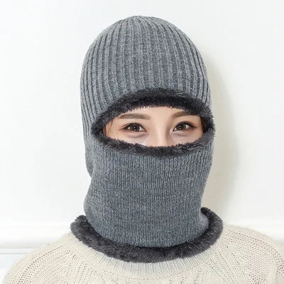 

Men's And Women's Universal Winter Cold-proof Knitted Beanie Beanie Cotton Blended Solid Warm Soft Hat