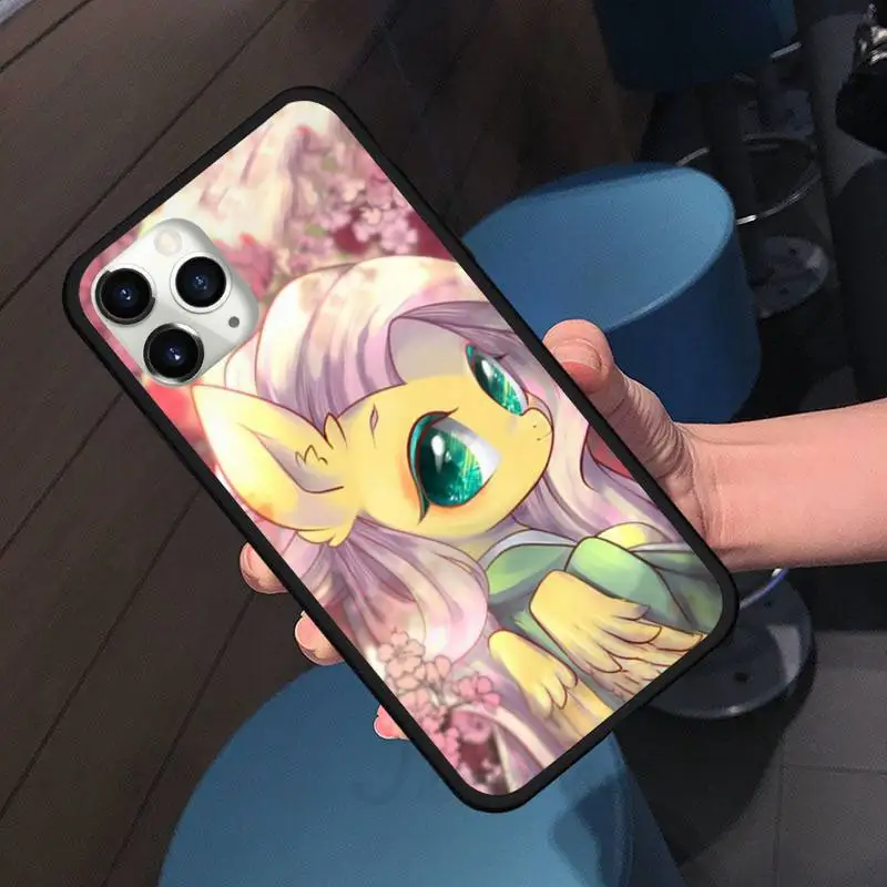 

CUTE little pony rainbow color Phone Case for iPhone 11 12 pro XS MAX 8 7 6 6S Plus X 5S SE 2020 XR shell cover funda