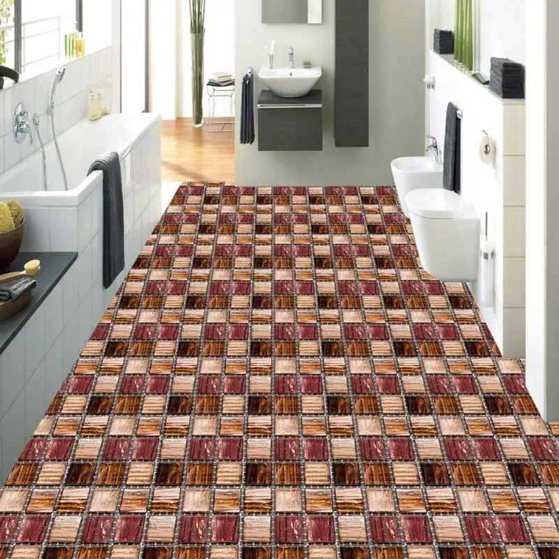 6 шт. ПВХ наклейки самоклеющиеся водонепроницаемые поверхность покрыта пленкой