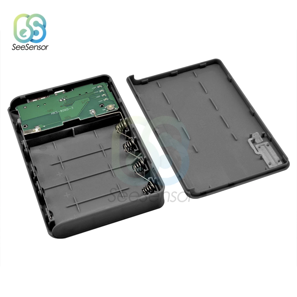 20000 мАч 4x18650 зарядное устройство для аккумулятора держатель внешнего чехол с