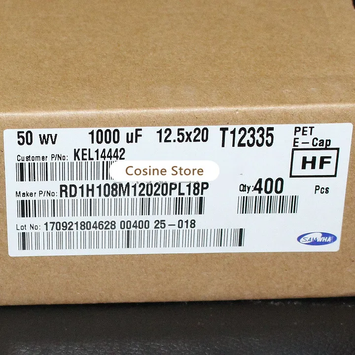 20 шт./лот двухконтактный электролитический оригинальный импортный конденсатор