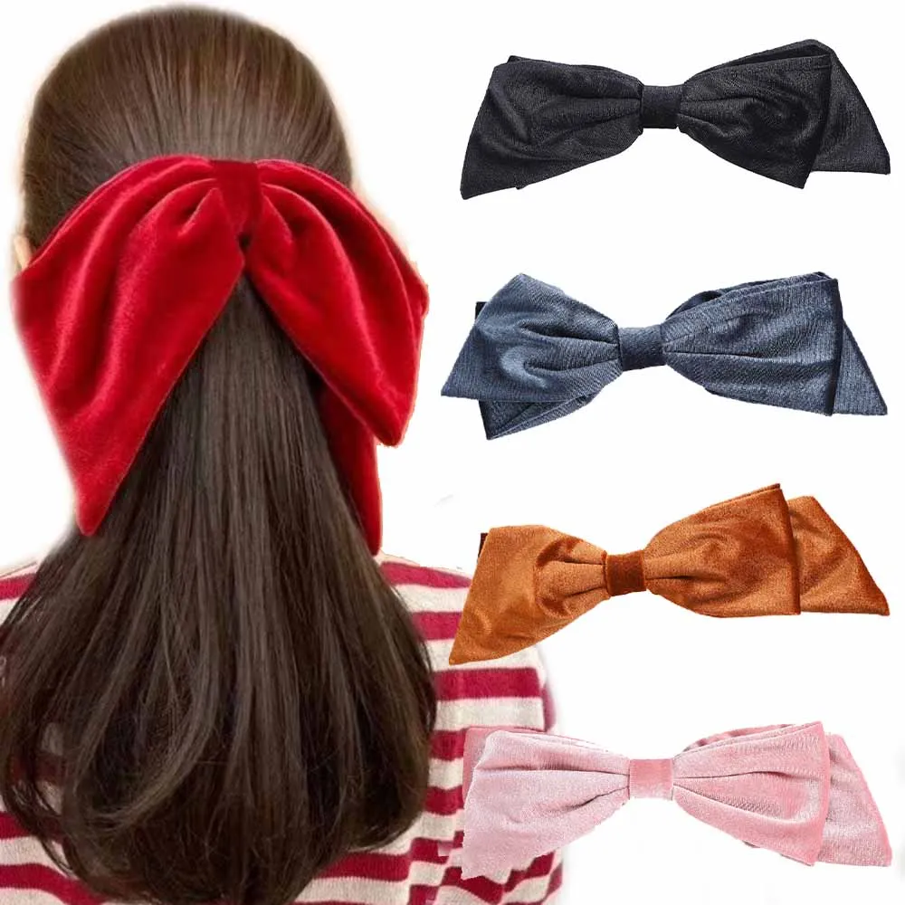 Заколка для волос Женская Весенняя с большим бантом |