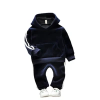 new winter fashion baby girl clothes children boys thicken hoodies pants 2pcssets autumn toddler sports costume kids sportswear