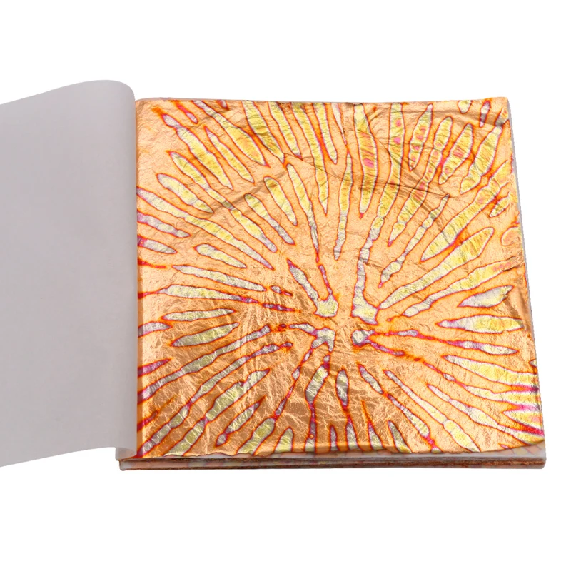 14x14 см разноцветная красная медная фольга Золотые листы в фотоэлементах