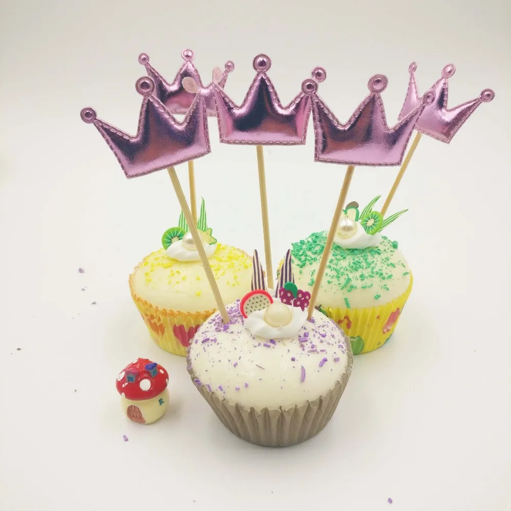 5 шт./компл. ярко Фиолетовый Ворон Свадебный кекс торт Топпер детский душ день