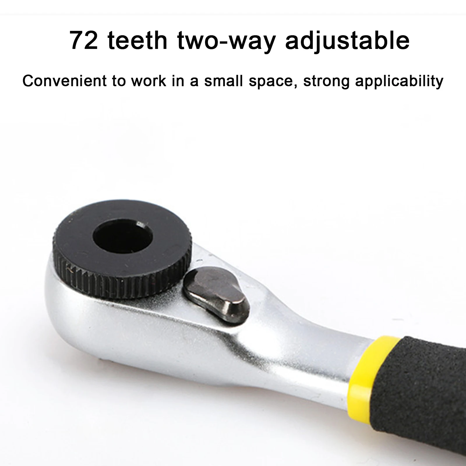 Mini Ratchet Wrench Socket Bit Batch Chrome Vanadium Steel Rustproof CR-V Rubber Handle Wear Car Repair | Инструменты