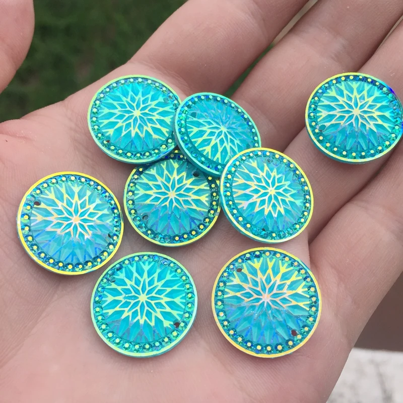 Новинка 20 шт./лот мм AB круглые стразы из смолы с плоской задней стороной свадебное