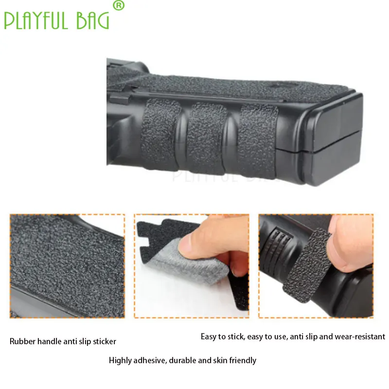 Резиновая Матовая Нескользящая клейкая лента для игрушечного пистолета G17 G22 G23 G32