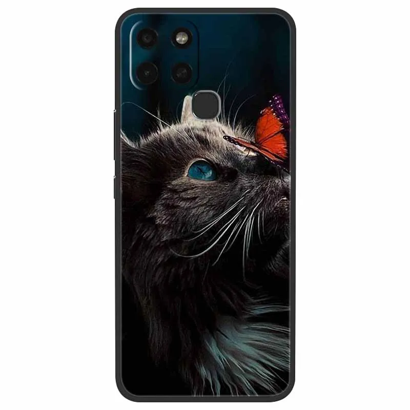 for infinix smart 6 phone cover black silicone slim soft bumper for infinix smart6 smart 6 x6511b case matte coque painted capa free global shipping