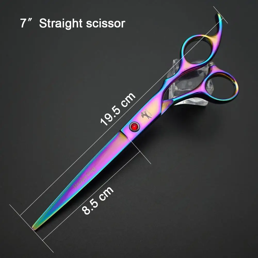 Набор профессиональных ножниц для ухода за домашними животными 7 дюймов прямые +
