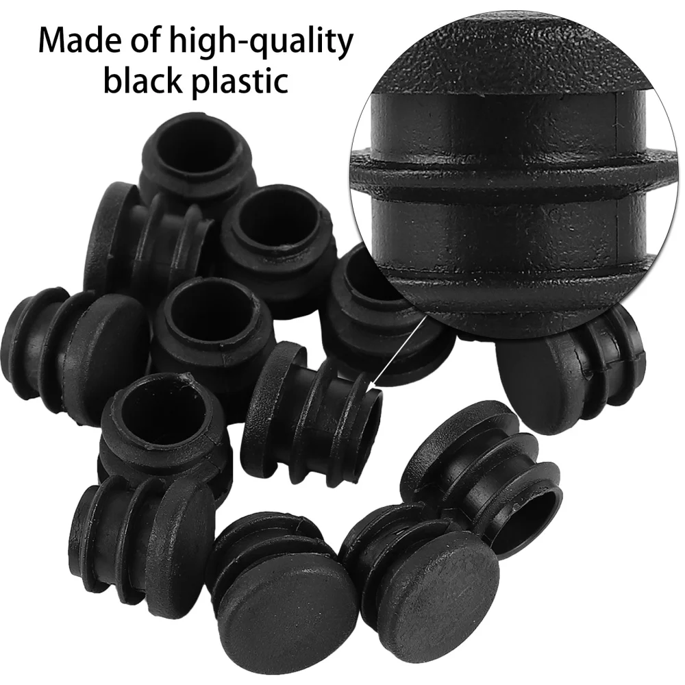 

100pcs Furniture Leg Plug Round Cover 25mm Tube Bung Blanking End Caps