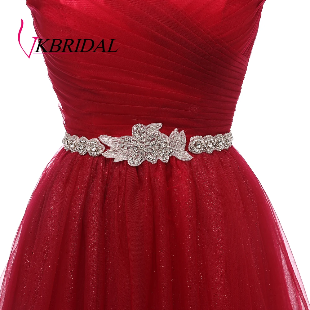 VKBRIDAL, Красное длинное вечернее платье с открытыми плечами и поясом, расшитое бисером, винтажные платья для выпускного вечера, vestido de festa, недорогое вечернее платье со шнуровкой на спине