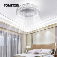 50cm smart led ceiling fan fans with lights remote control bedroom decor ventilator lamp air invisible app bluetooth silent