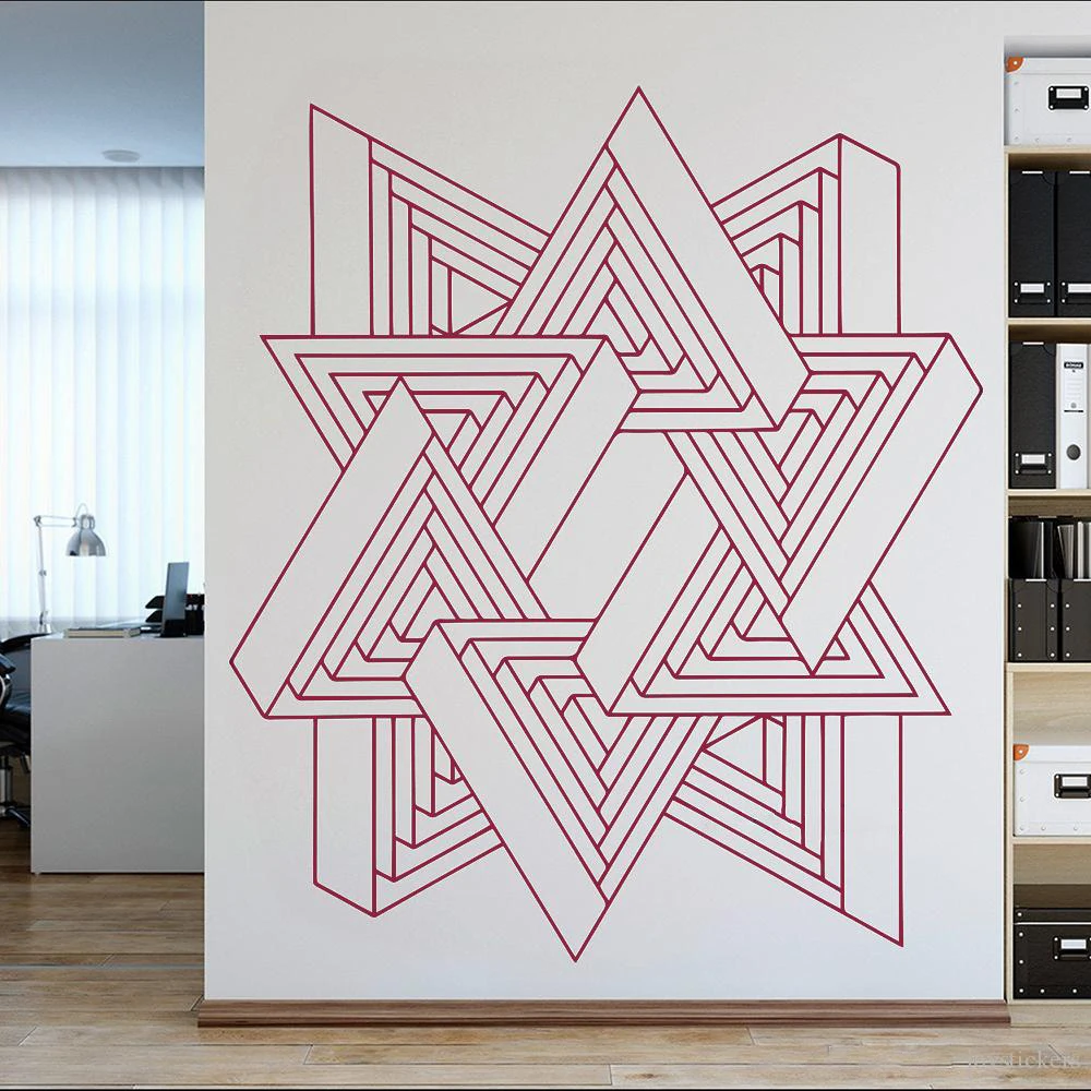 Новое поступление абстрактная Геометрическая настенная наклейка уникальный