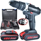 Дрель-шуруповерт ударная аккумуляторная, 38 дюйма, 48 В, 2 скорости