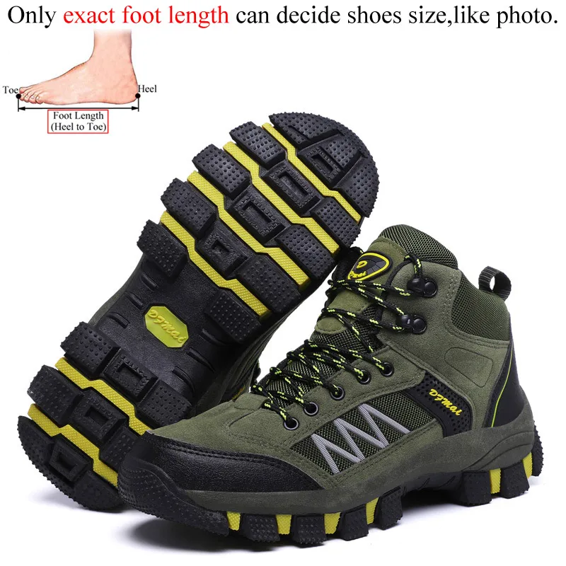 Thin Army Green 1 Походная обувь для альпинизма; мужские ботинки; треккинговые уличные ботинки; hombre botas senderismo zapatillas treking trail wandelschoenen heren - Цвет: Thin Army Green 1