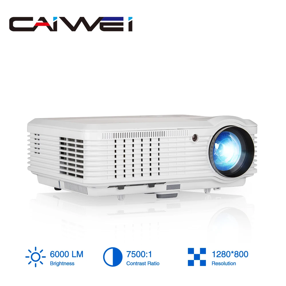 CAIWEI A7 цифровой 1080P видео светодиодный проектор игра для домашнего кинотеатра Мультимедийный проектор проводной синхронизация смартфон HDMI USB AV tv