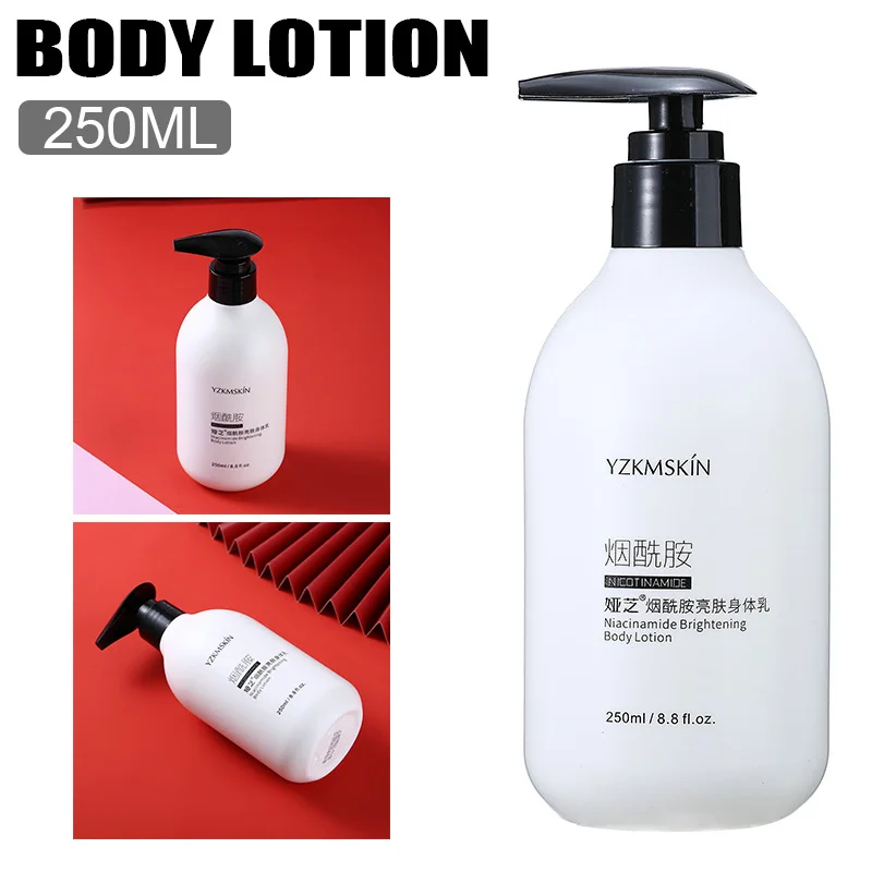 

250ml Brightening Bleaching Cream For Dark Skin Nicotinamide Body Lotion Whitening Brighten Mosturizes Body