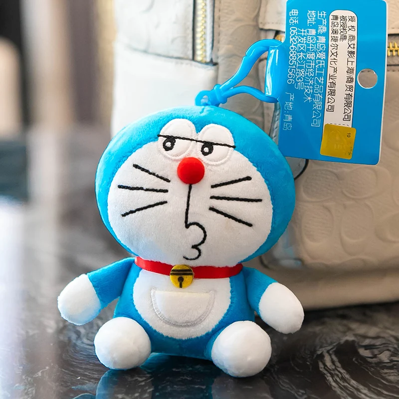 

Kawaii Plush Doll Bag Pendant Toys for Kids Schoolbag Backpack Pendant Decoration Gift for Children Keychain Plush Robot Cat