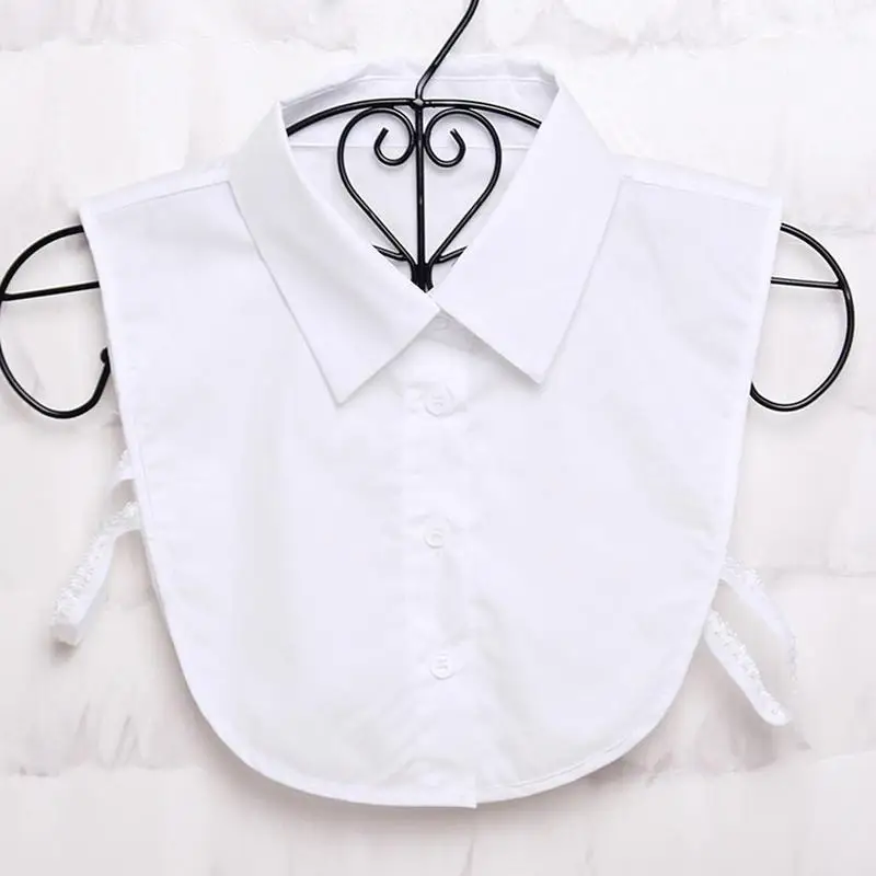 Белый/черный/синий съемный Поддельный Воротник для взрослых и детей Съемный