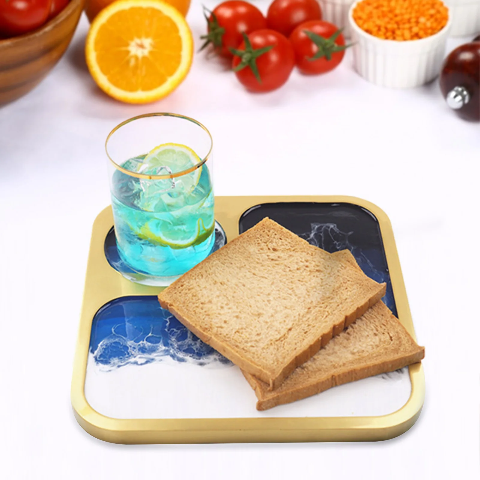 

Food Serving Tray Silicone Mold Breakfast Snack Server Molds