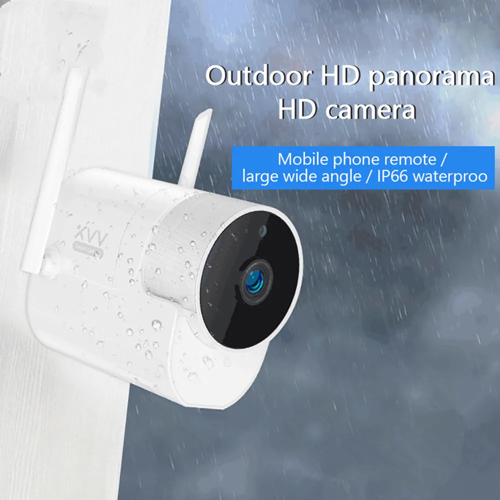 Камера Наружного видеонаблюдения Xiaovv 360 IP 1080P 180 ° радионяня камера высокого
