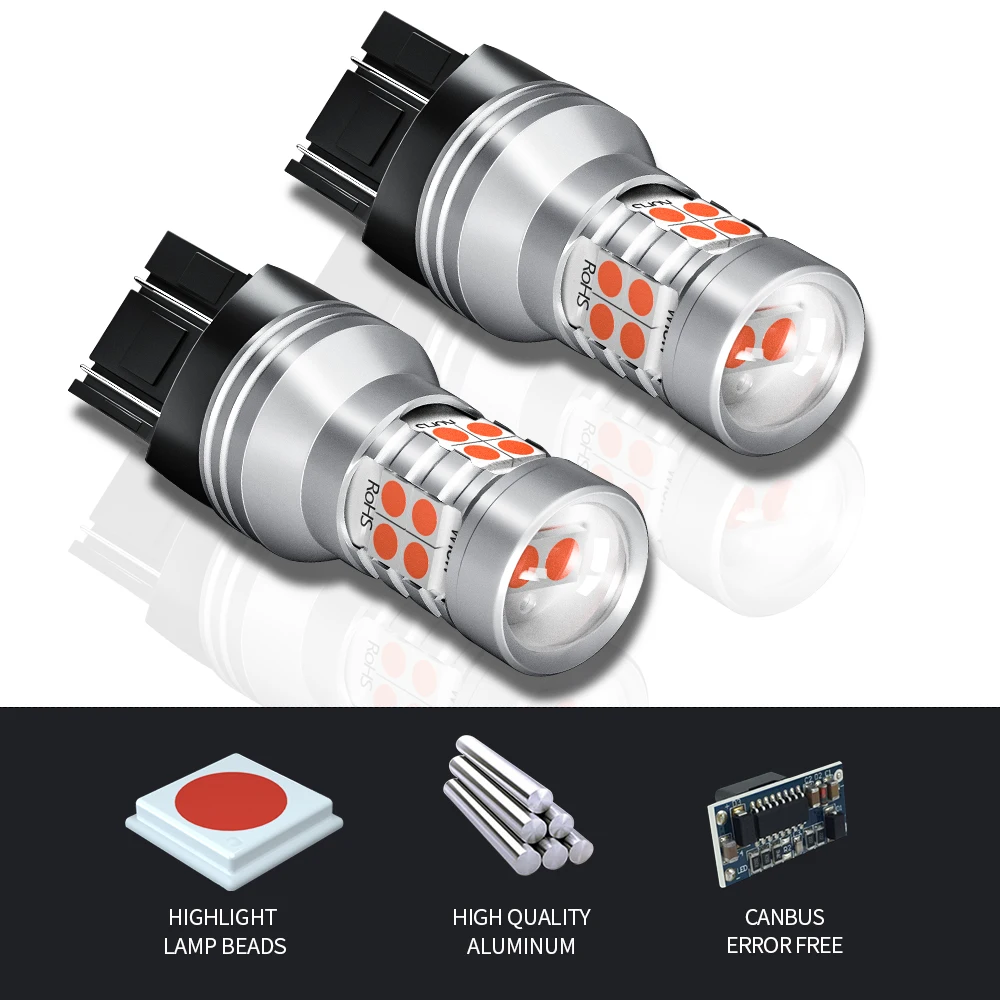 2x светодиодные стоп-сигналы W21/5W 7443 Canbus для Nissan 350Z Cube Juke Micra Note Pathfinder R52 Pulsar Tiida X-Trail